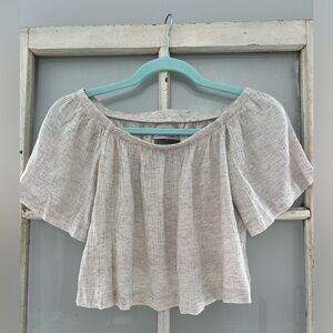 Urban Renewal , M , tranquil gray crop top